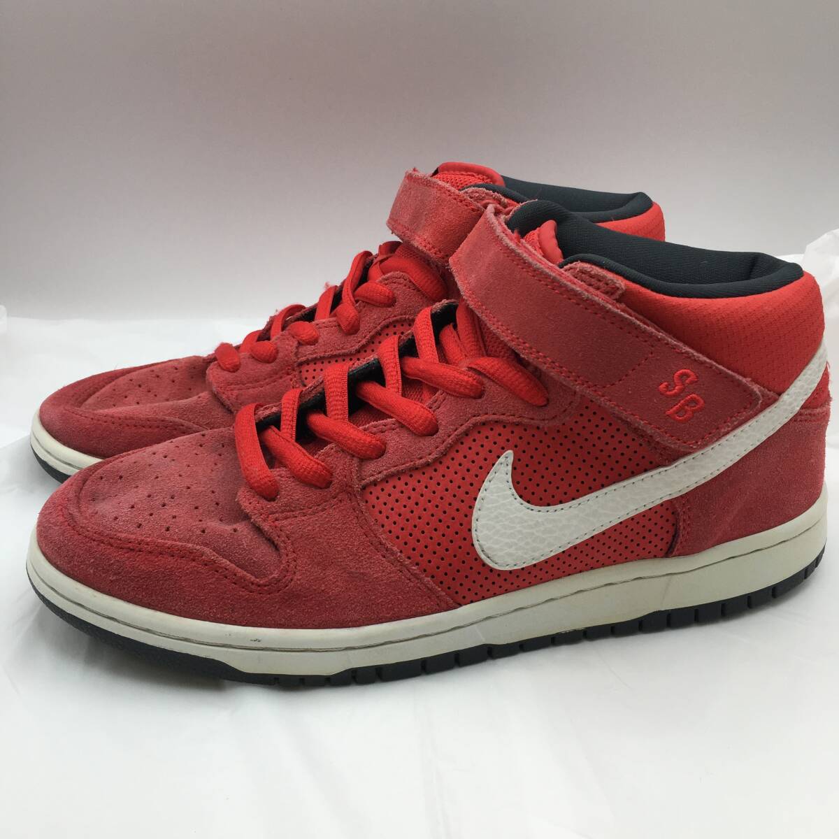 NIKE ナイキ SB DUNK MID Hyper Red/White スニーカー ミッドカット レッド 12年製 US8 26.0cm 314383 610拍卖