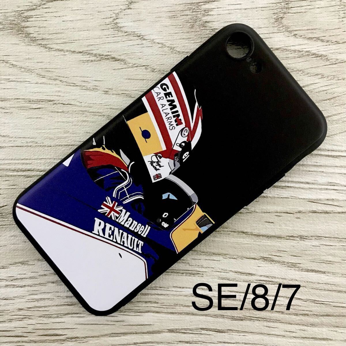 ナイジェル・マンセル コックピット iPhone 8 / 7 / SE ケース F1 ウィリアムズ ルノー スマホ拍卖
