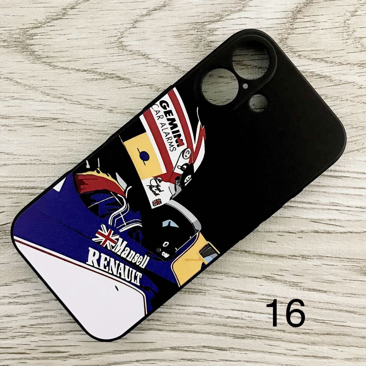 ナイジェル・マンセル コックピット iPhone 16 ケース F1 ウィリアムズ ルノー スマホ拍卖