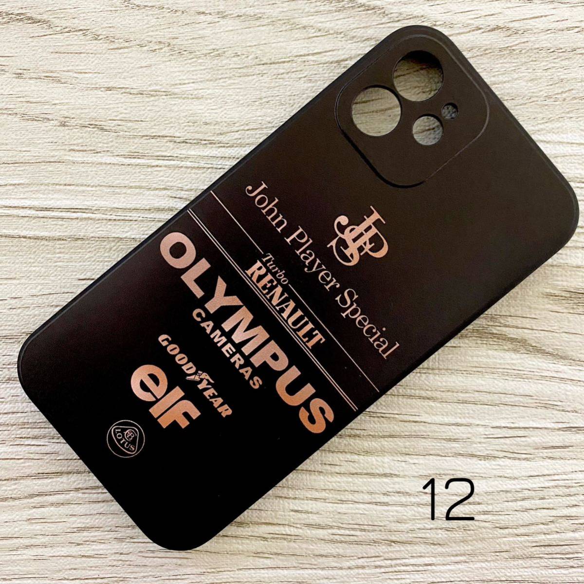 JPS ロータス iPhone 12 ケース F1 Lotus ルノー 98T アイルトン・セナ スマホ拍卖