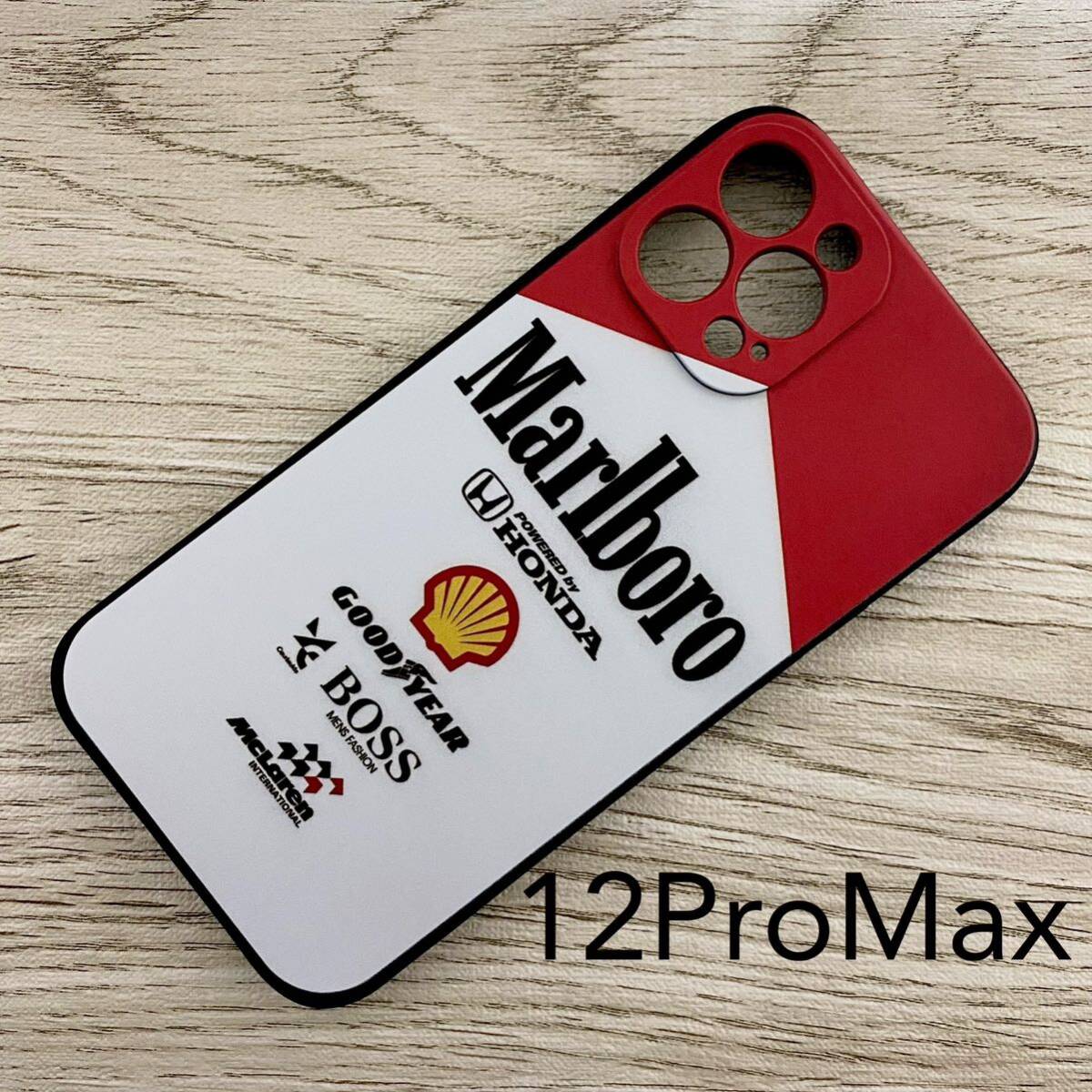 マールボロ マクラーレン ホンダ iPhone 12 Pro Max ケース F1 McLaren Honda マルボロ アイルトン・セナ スマホ拍卖