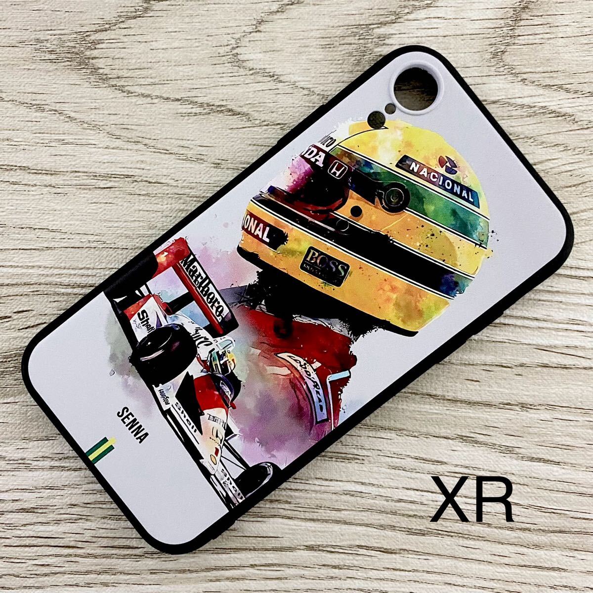 アイルトン・セナ アート iPhone XR ケース F1 マクラーレン ホンダ McLaren Honda スマホ拍卖