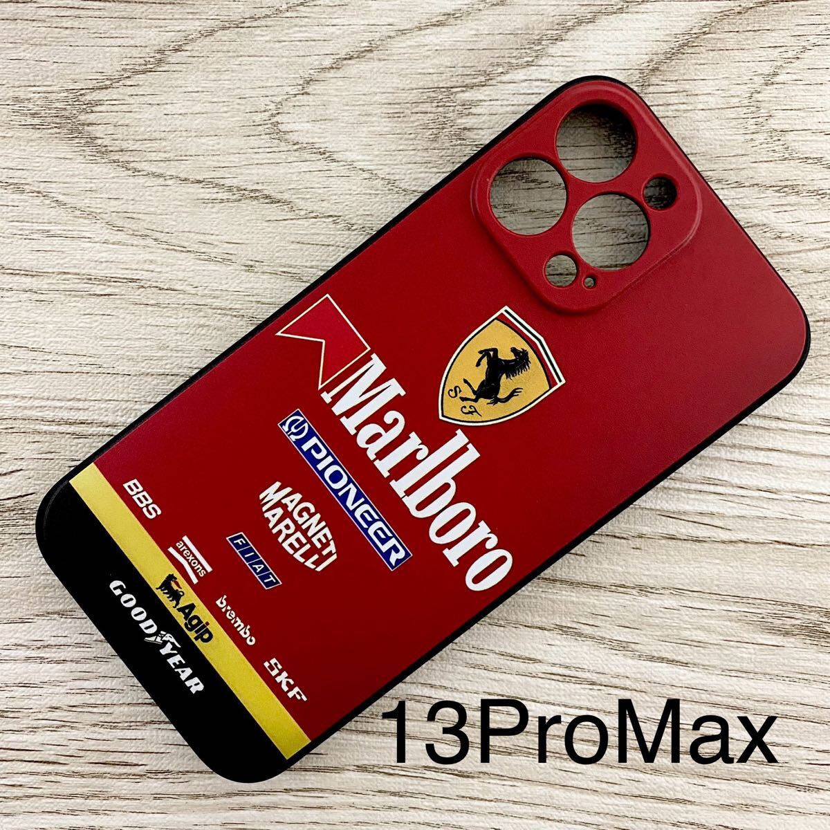 マールボロ フェラーリ iPhone 13 Pro Max ケース F1 Ferrari マルボロ プロスト アレジ シューマッハ スマホ拍卖
