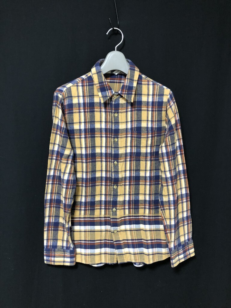 ◆glamb グラム 長袖チェックシャツ ネルシャツ サイズ3拍卖