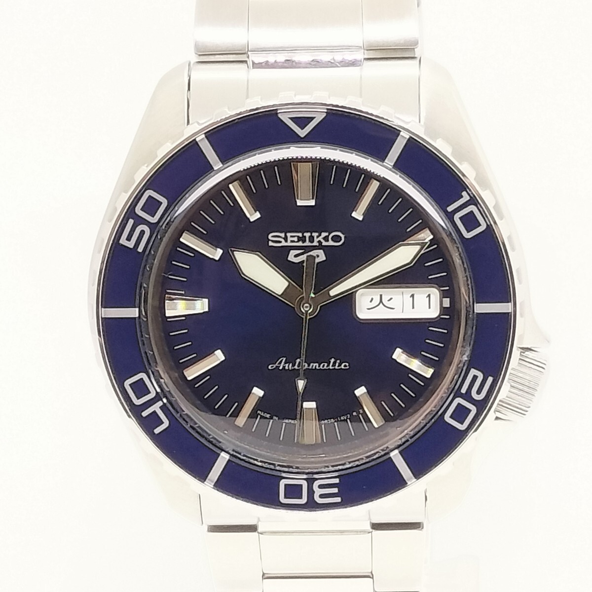 【良品】SEIKO セイコー 5スポーツ SKXシリーズ SBSA259 保付きメンズ腕時計拍卖