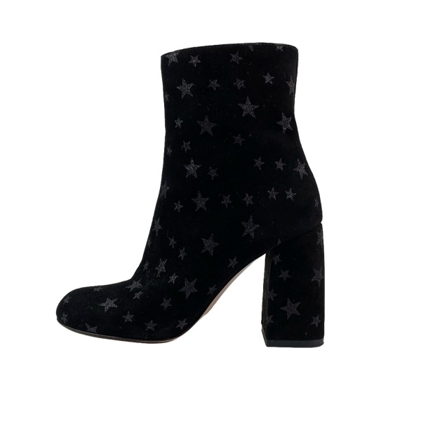 レッドバレンチノ RED VALENTINO ショートブーツ 35 - 黒 レディース ラメ/スター(星) 靴拍卖