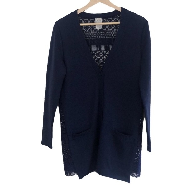 アンティパスト ANTIPAST カーディガン サイズ1 S - ネイビー レディース 長袖 トップス拍卖