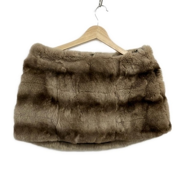 スピック&スパン ノーブル Spick&Span Noble ポンチョ - ベージュ×ブラウン レディース ラビット(ラパン)/春/秋 ジャケット拍卖