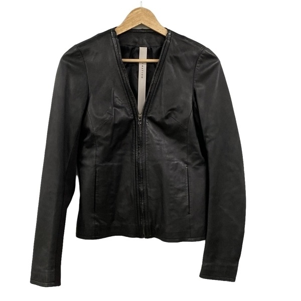 エストネーション ESTNATION ブルゾン サイズ38 M 黒 レディース 春・秋物/レザー 美品 ジャケット拍卖