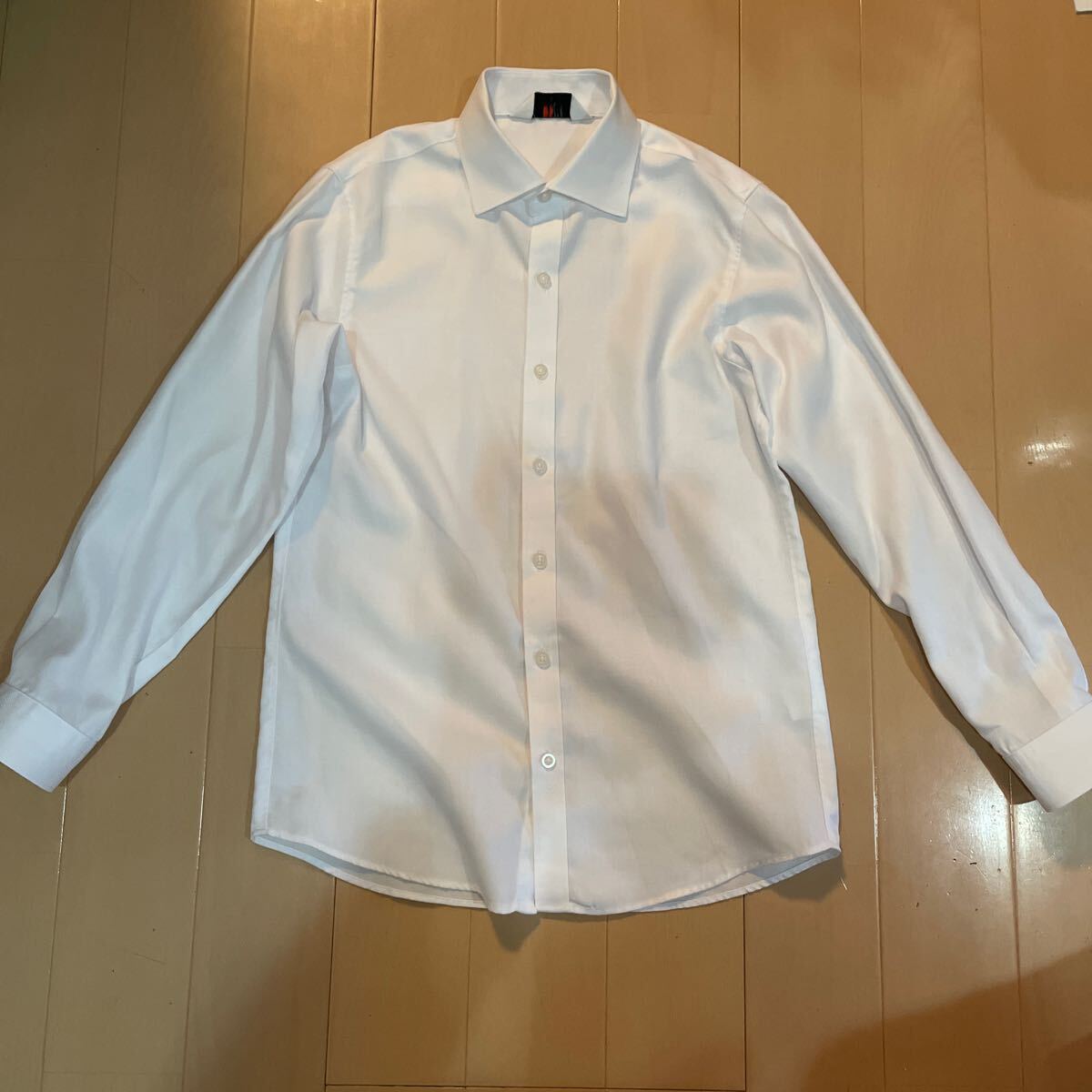 送料込み Waltz by BEAMS DESIGN. 長袖シャツ 150cm 白無地 ホワイト フォーマルに 送料無料拍卖