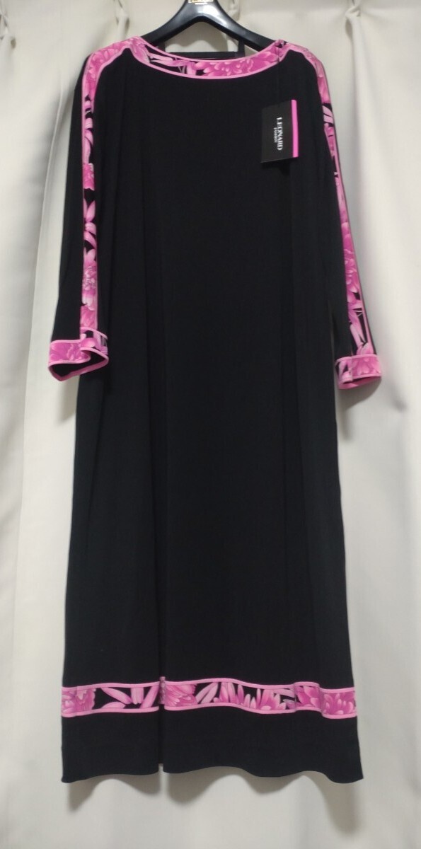 【未使用】レオナール 2022年 カンカン ワンピース 長め丈 ゆったり40 42の方にも拍卖