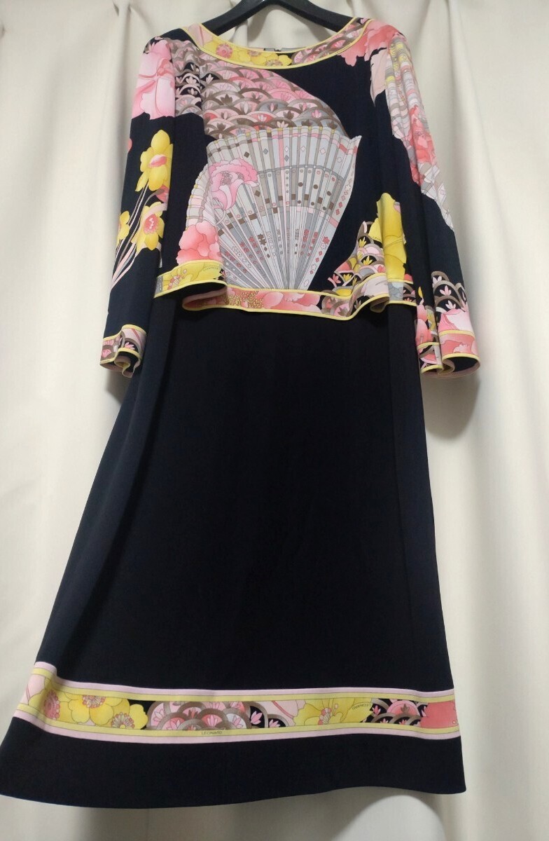 【試着のみ】レオナール 極近年 カンカンワンピース 38拍卖