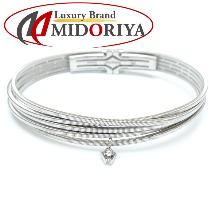 Wellendorff ウェレンドルフ ピュア ディライト バングル ダイヤモンド K18WG ホワイトゴールド/293218【中古】拍卖