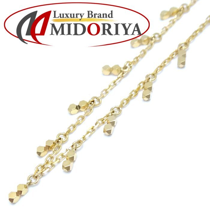 デザイン チェーン ネックレス 42cm K18YG イエローゴールド/75957【中古】拍卖