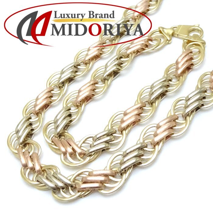 ネックレス & ブレスレット セット K18スリーカラーゴールド/75970【中古】拍卖