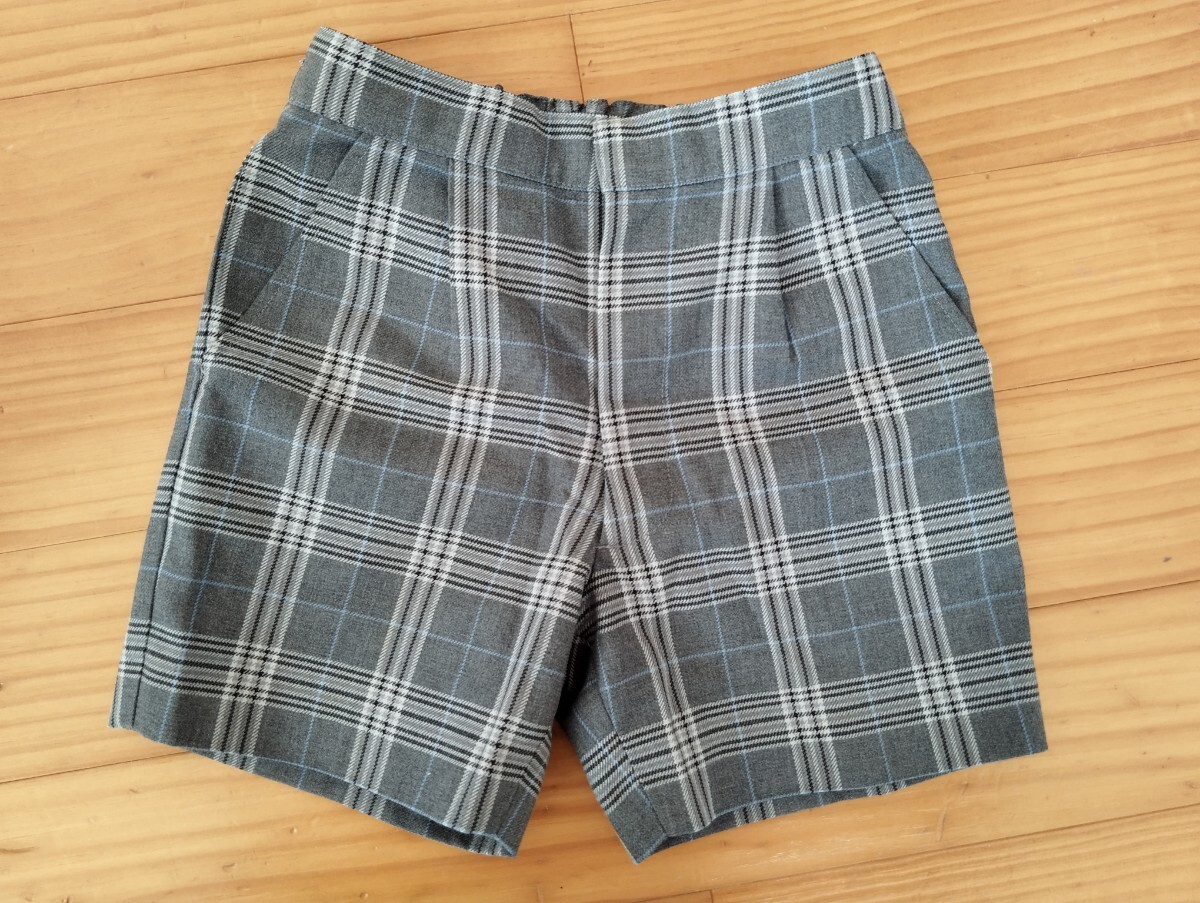 Seagullkids 100 制服 半ズボン フォーマル グレー チェック柄 幼稚園 保育園 学用品 入園準備 入園式 キッズ 子供服 拍卖