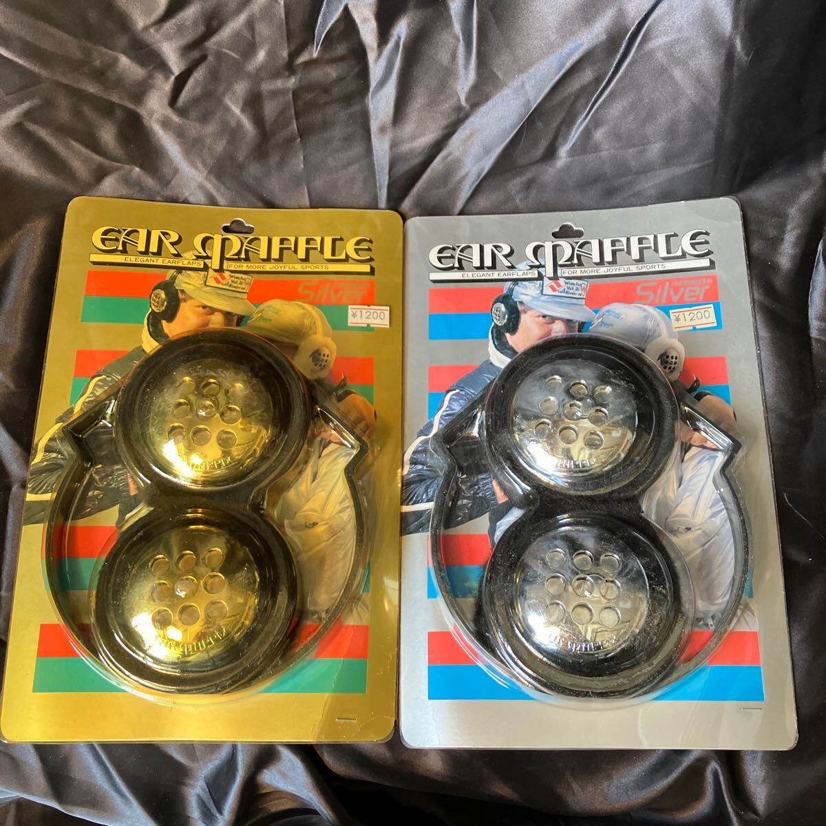 イアー・マッフル ゴールド×シルバー ビンテージ品 レトロ 2点セット拍卖