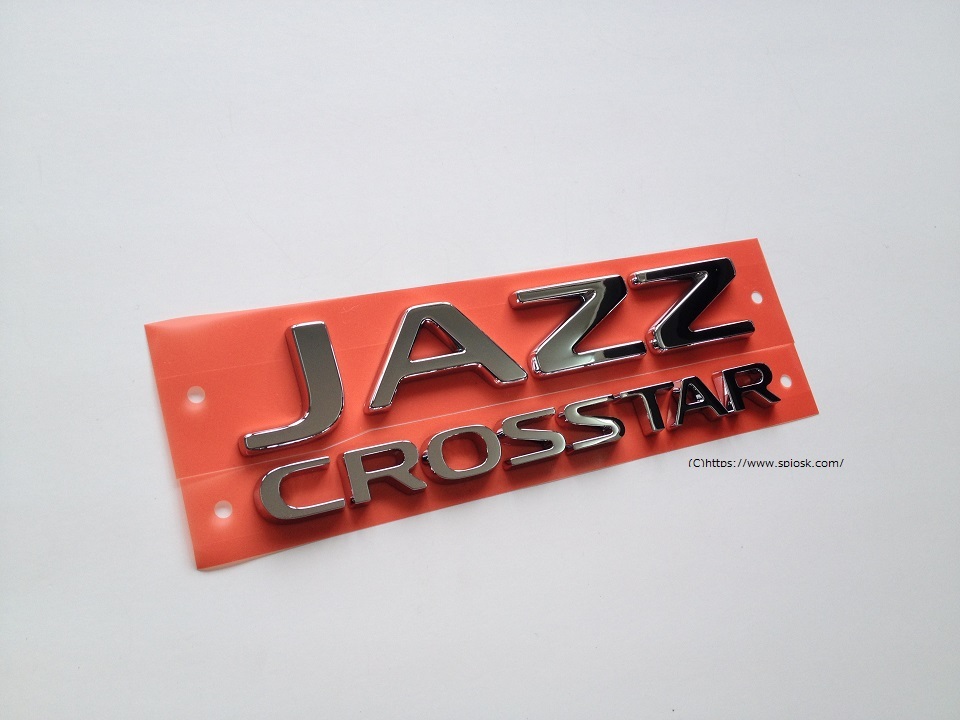 GR系 新型フィット HONDA FIT CROSSTAR ホンダ フィット クロスター 輸出仕様パーツ リアエンブレム JAZZ CROSSTAR拍卖