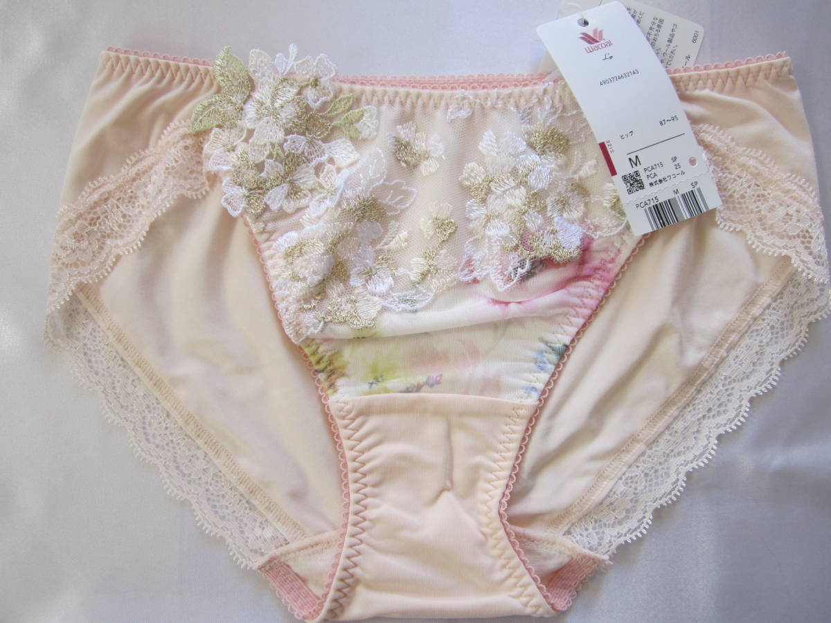 【ワコール】ルジェ 紫陽花ショーツ M 白ピンク拍卖