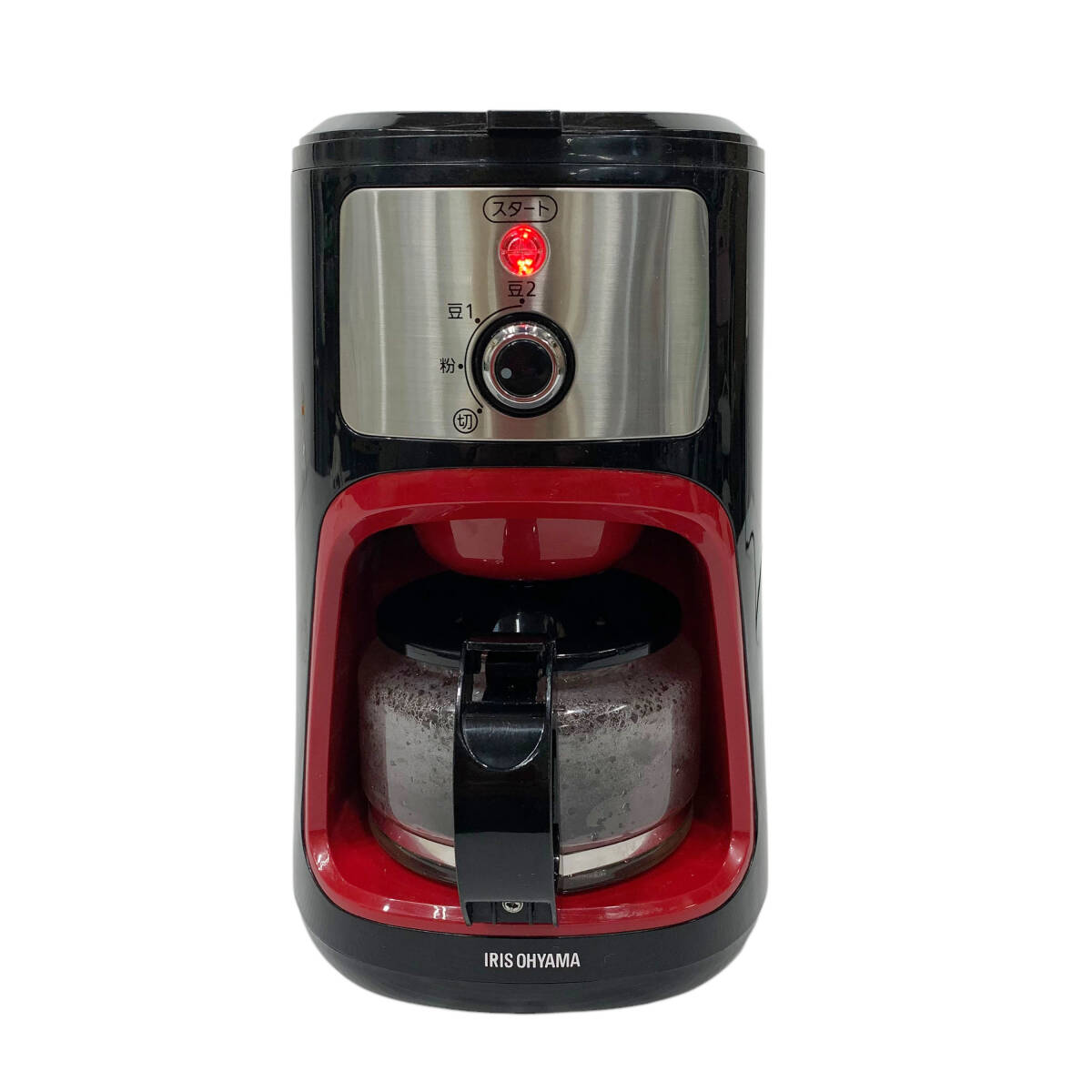 25C103_ジ3 IRIS OHYAMA アイリスオーヤマ 全自動コーヒーメーカー IAC-A600 2017年製 調理家電 キッチン家電 現状品 中古拍卖