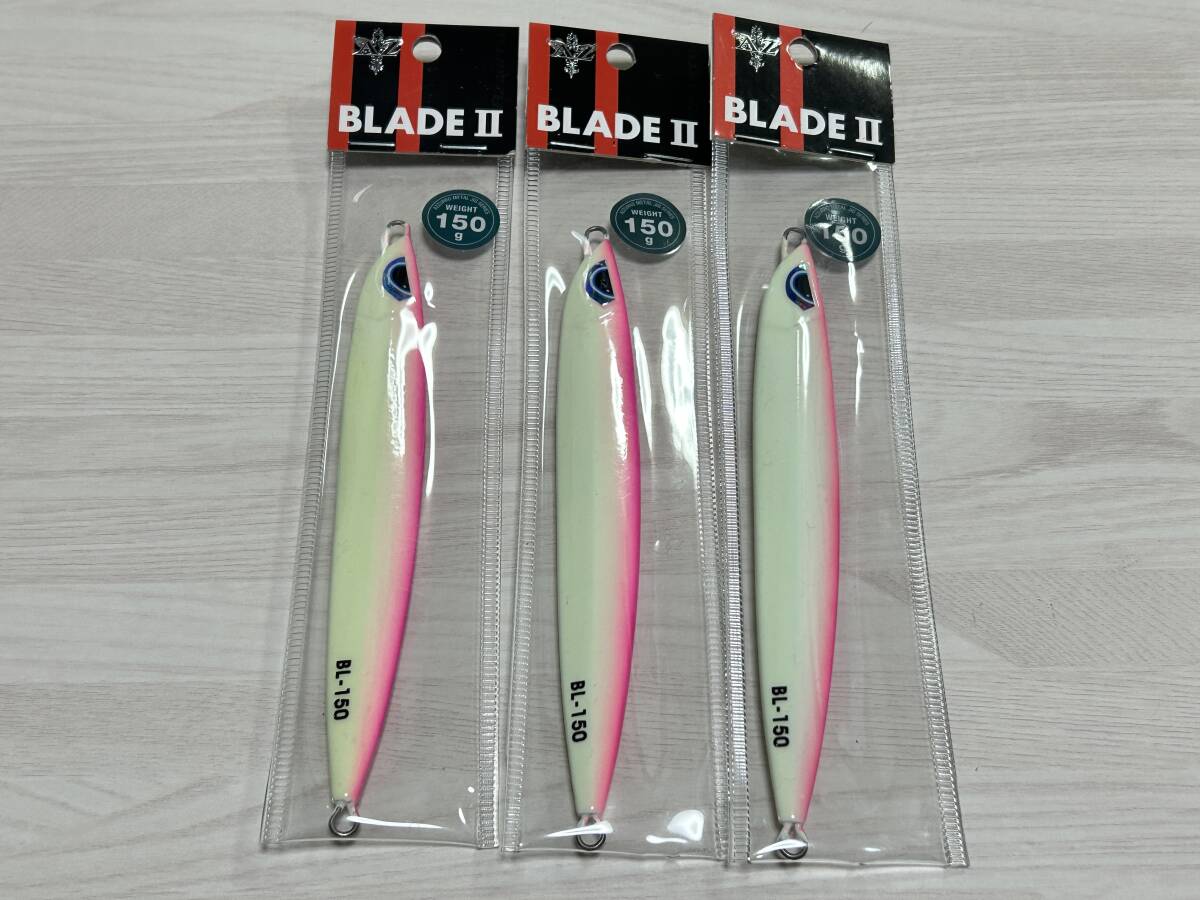 D ■■ 新品 アズーロ ブレードⅡ 150g 同色3個セット【ベタグローピンクバック】Azzurro ■■ YK.03拍卖