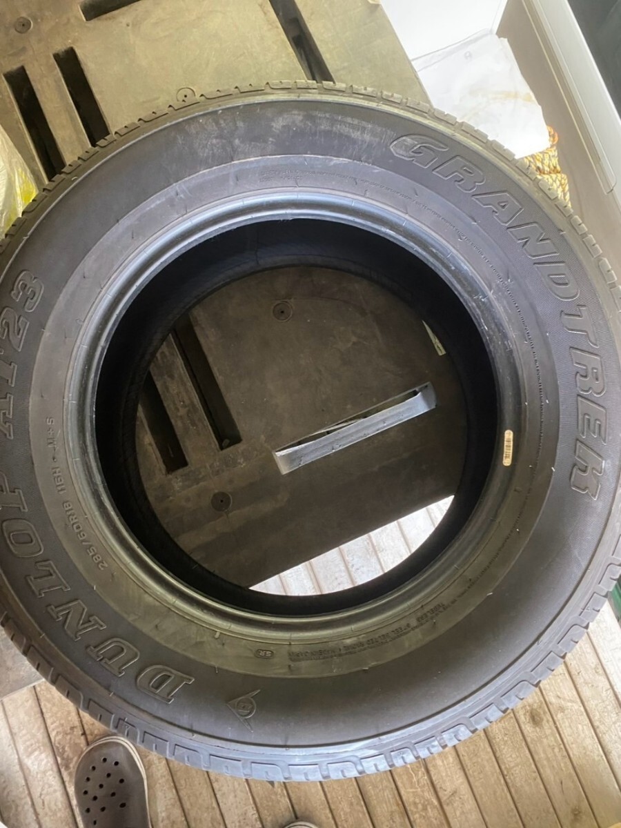 ダンロップ ランクル用タイヤ4本セット GRAND TREK 285/60R18 116h AT23 2007年製造拍卖