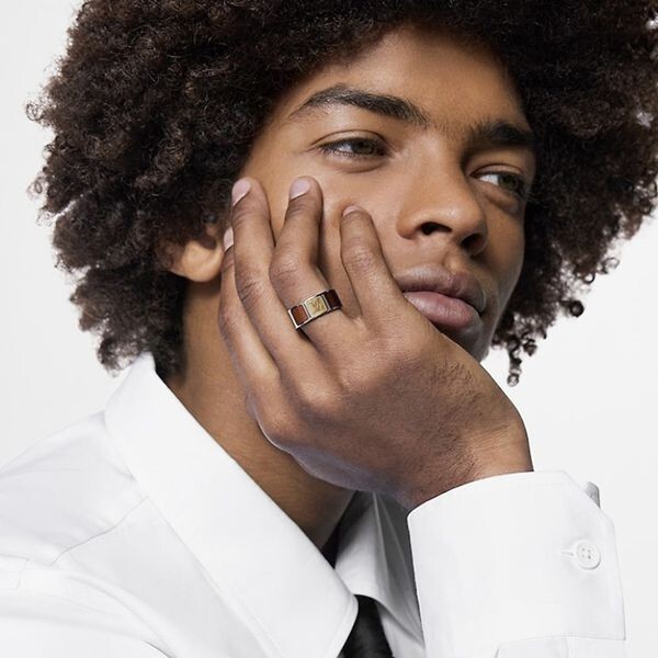 ルイヴィトン LOUIS VUITTON LV シェイズ M0089M LV ロゴ シルバー リング メンズ 20号 箱付拍卖