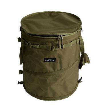 新品*キャンプ用ゴミ箱 62L 大容量 折りたたみ アウトドアバケツ 薪入れ 落ち葉袋 多用途 収納バッグ コンパクト 携帯アーミーグリーン拍卖