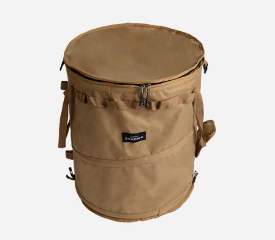 新品*キャンプ用ゴミ箱 62L 大容量 折りたたみ アウトドアバケツ 薪入れ 落ち葉袋 多用途 収納バッグ コンパクト 携帯 アウトドア 茶色拍卖