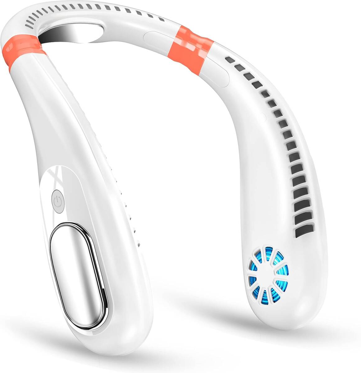 新品未使用送料無料首掛け扇風機 ネッククーラー【3D空間クーラー】長時間16H ハンズフリー扇風機 角度調整可 ホワイト拍卖