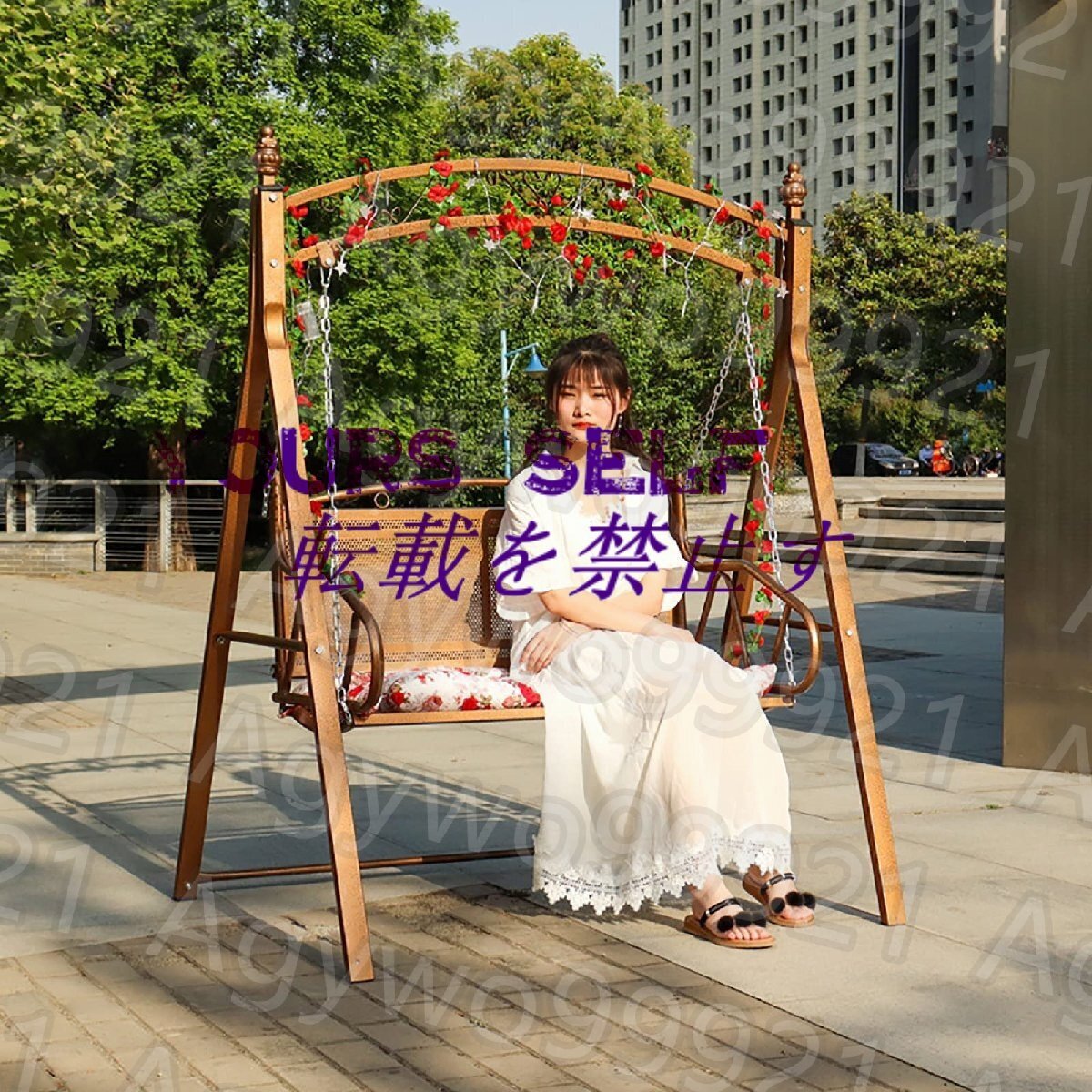 ガーデン ブランコ 屋外 二人乗り パティオスイングチェア 大人用/子供 ぶらんこ アイアンスイングロッキングチェア 公園 庭 スイング拍卖