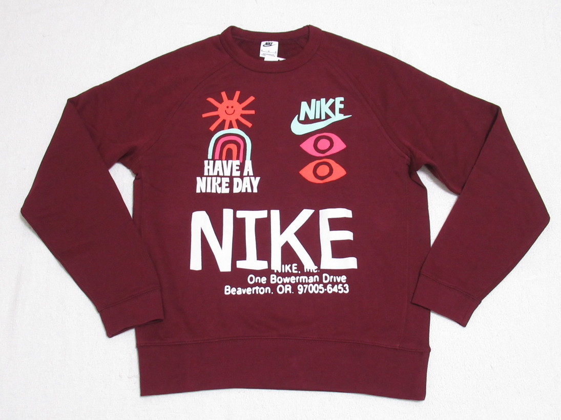 NIKE AS M NSW HBR-S FT CREW クルー スウェット エンジ L ナイキ トレーナー 裏毛 DQ4170-638拍卖