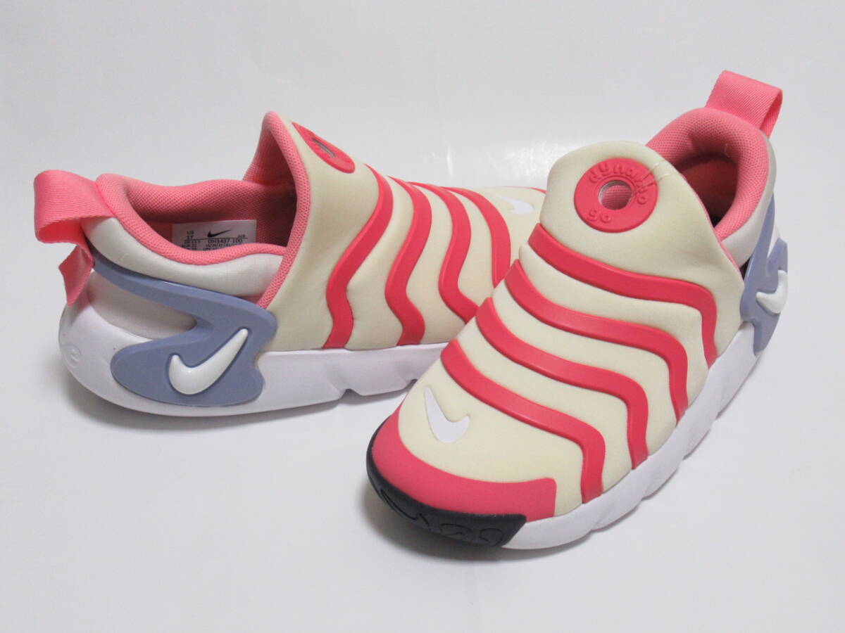 NIKE DYNAMO GO PS アイボリー ピンク 20cm ナイキ ダイナモ ゴー フライイーズ スリッポン ココナッツミルク DH3437-100拍卖