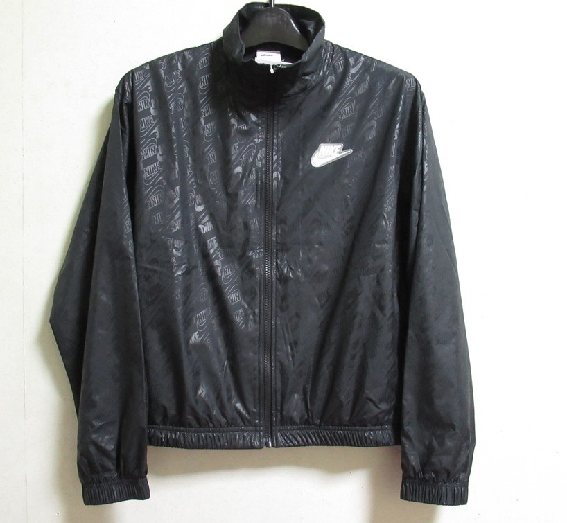 NIKE ウィンド ジャケット AOP ロゴ 黒 ブラック L ナイキ フルジップ ウーブン トレーニング ランニング DD5787-010拍卖