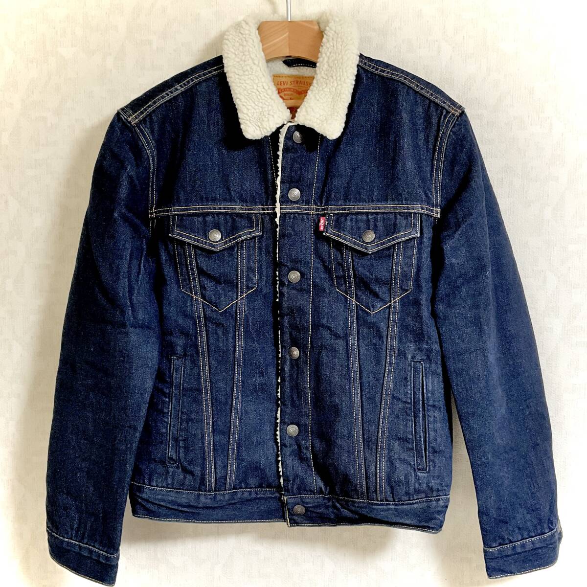 Levi’s デニムジャケット ボア インディゴ/サイズM M318拍卖