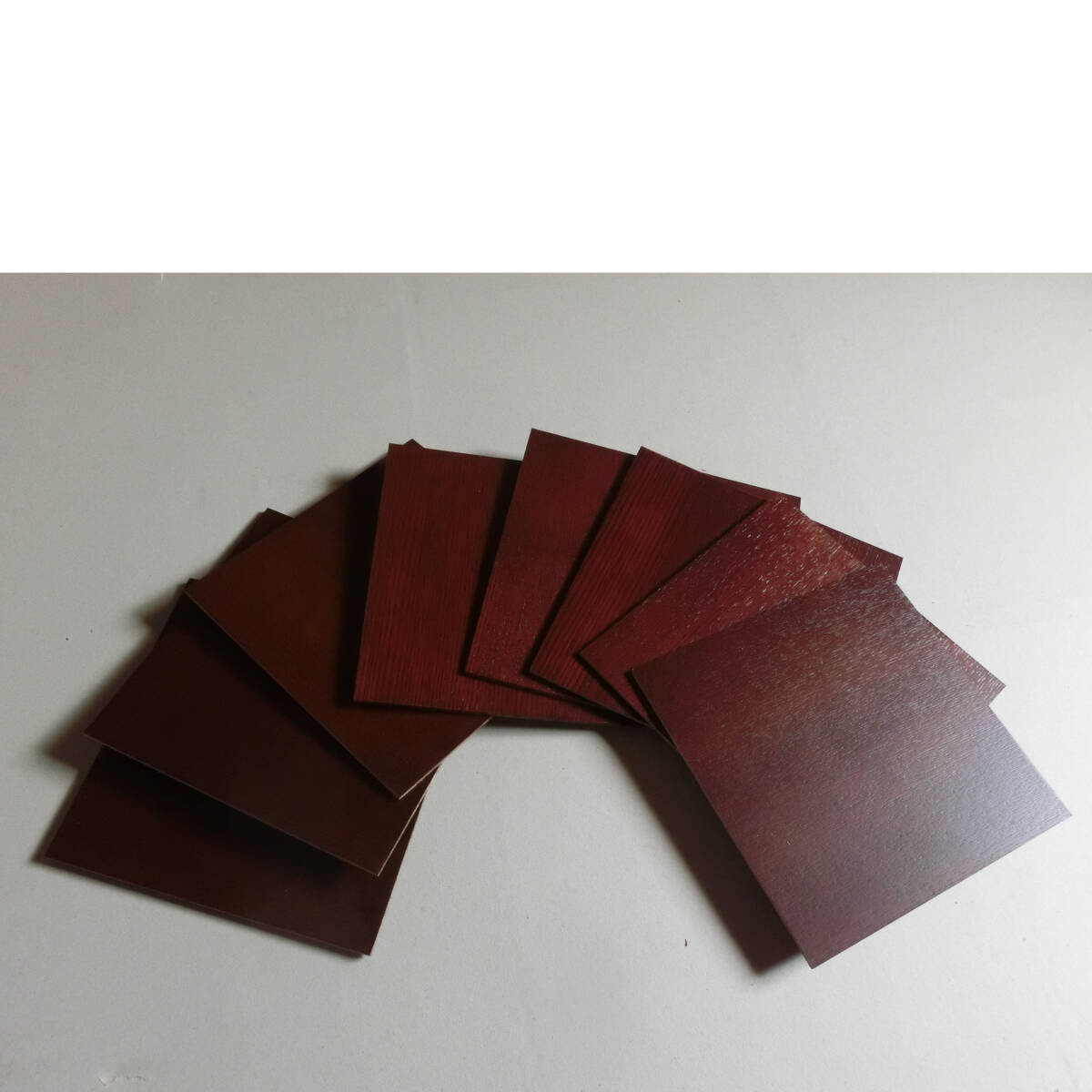 木材 ベニヤ 片面塗装 建材 DIY ブラウン 厚み2mm16cmx16cm 8枚セット拍卖