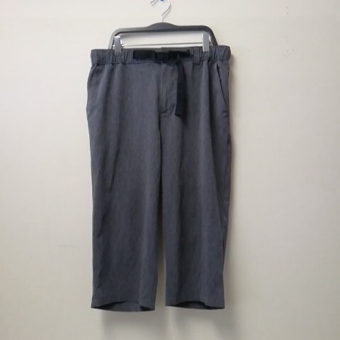 ★【古着】 IGNIO(イグニオ) 七分丈パンツ(ボトムス) Mサイズ グレー ウェビングベルト拍卖