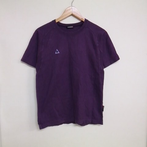 ★【古着】 le coq sportif(ルコックスポルティフ) Tシャツ(半袖カットソー) Mサイズ パープル 拍卖