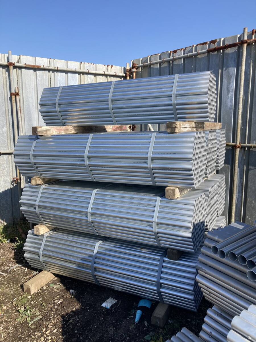 ★☆ 引取限定 新品 単管パイプ 軽量 2.0m 48.6Φ×1.8㎜ 100本セット ☆★拍卖