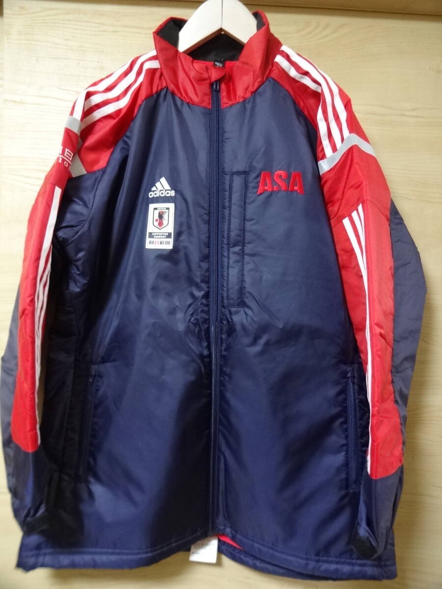 アディダス JFA 日本代表 中綿コート サイズM A0262 ASA 朝日新聞 状態良拍卖