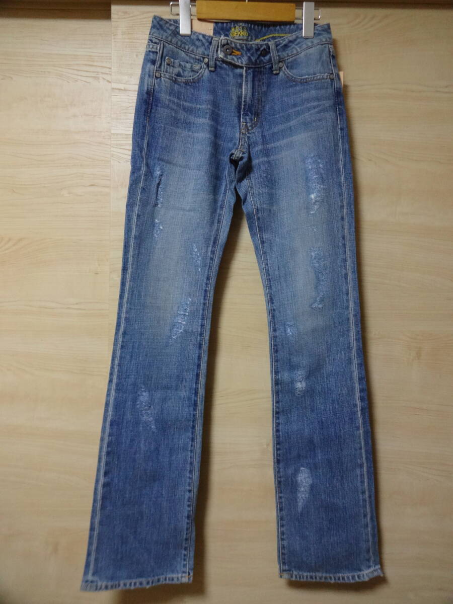 8010 GEKKO デニムパンツ サイズ25 R8277 未使用タグ付き ダメージ 拍卖