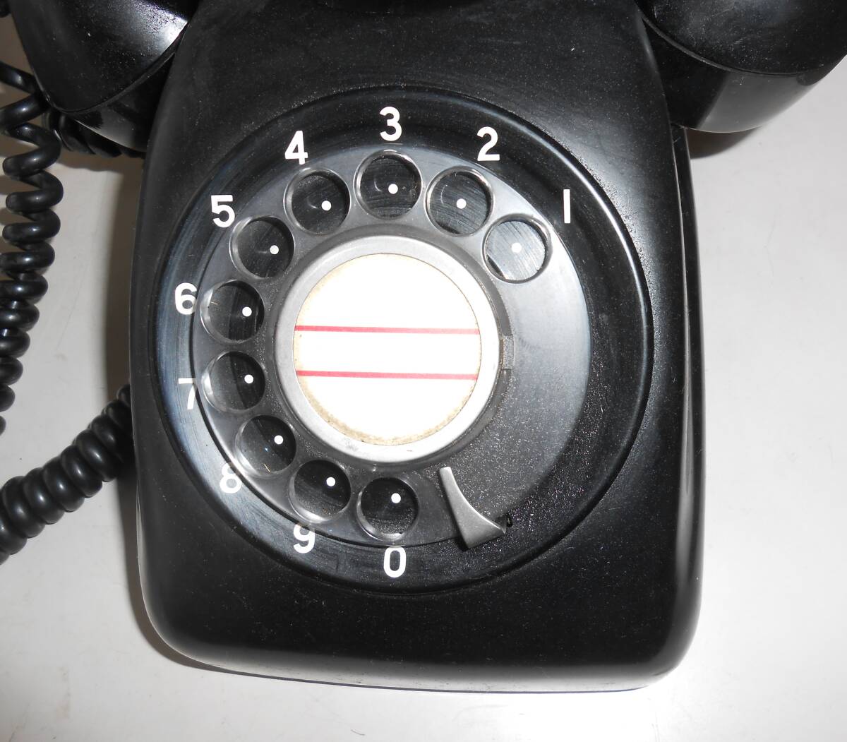 動作品! レトロ 電話機 黒電話 モジュラー仕様 2ケセット拍卖