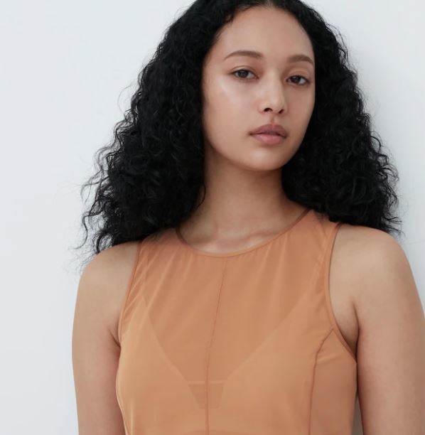 新品 2枚組 ユニクロ シアークルータンクトップ サイズ 3XL 色 ブラウン NO3 拍卖