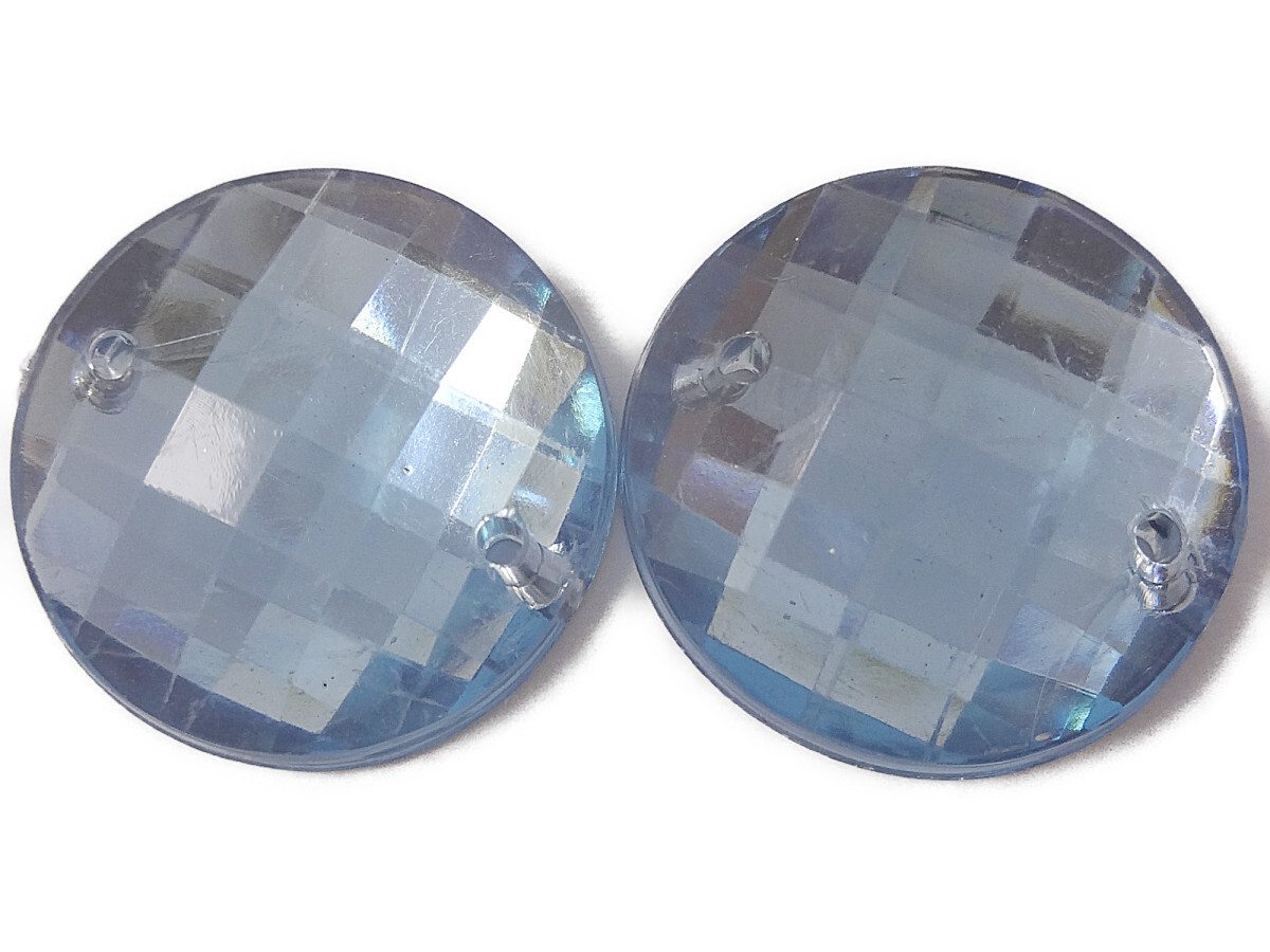 キラリ手芸部 No1337ビジュー パーツ 手芸用 ソーオン ストーン(アクリル)青色(ブルー)_1.6×1.6cm_14個入り拍卖