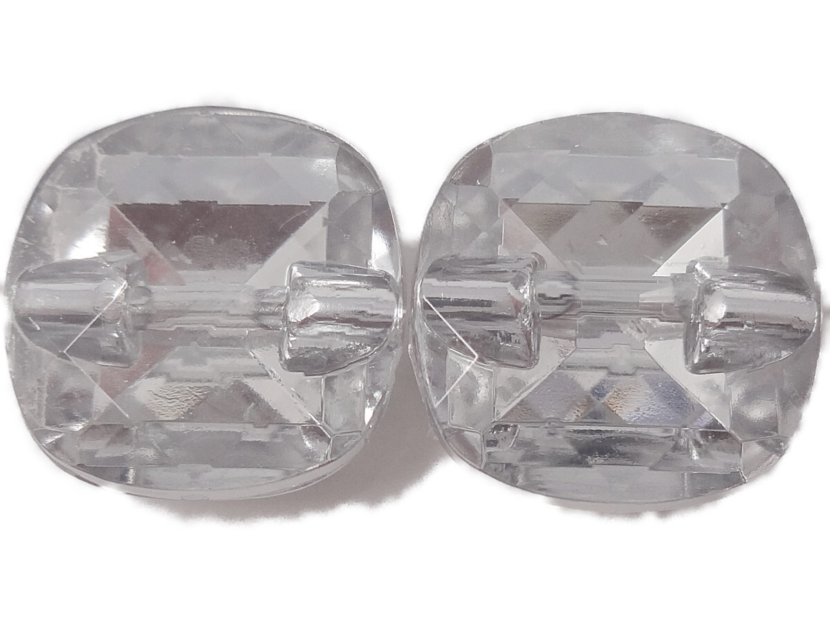 キラリ手芸部 No1233_ビジュー ボタン 手芸用 ソーオン ストーン(アクリル)_クリスタル1.2×1.2cm_5個入り拍卖