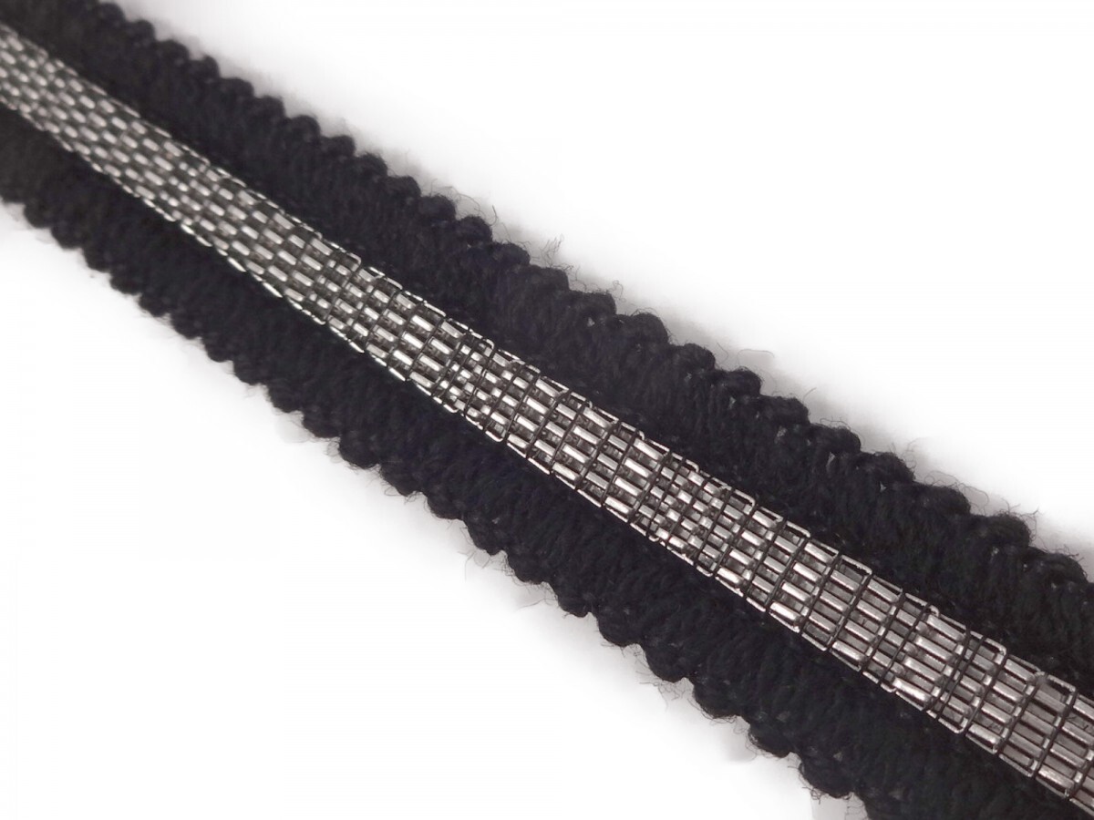 キラリ手芸部 No.3112チェーンブレード(黒色:ブラック)_幅2.0cm×長さ2m巻き(手芸用)拍卖
