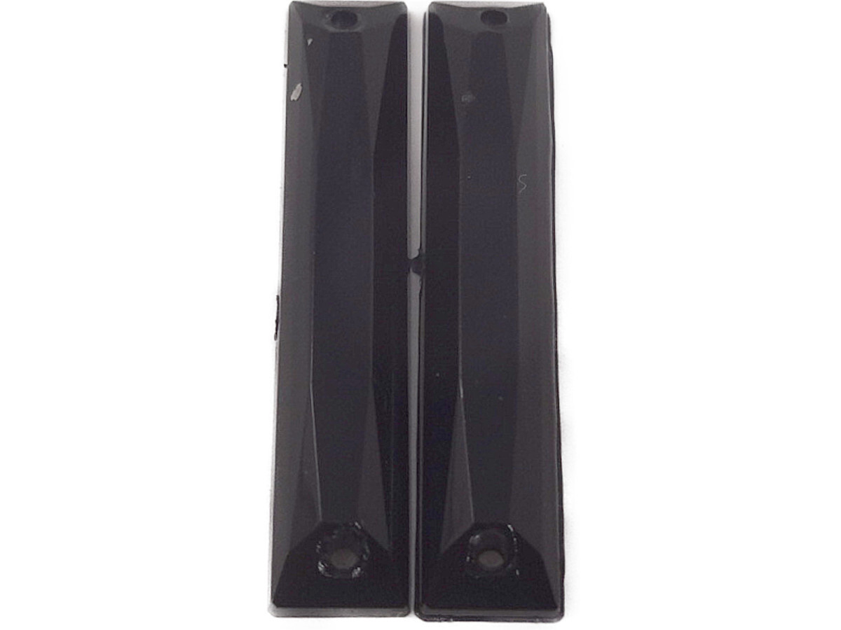 キラリ手芸部 No601ビジュー パーツ 手芸用 ソーオン ストーン(アクリル)黒色(ブラック)0.5×2.5cm_8個入り拍卖