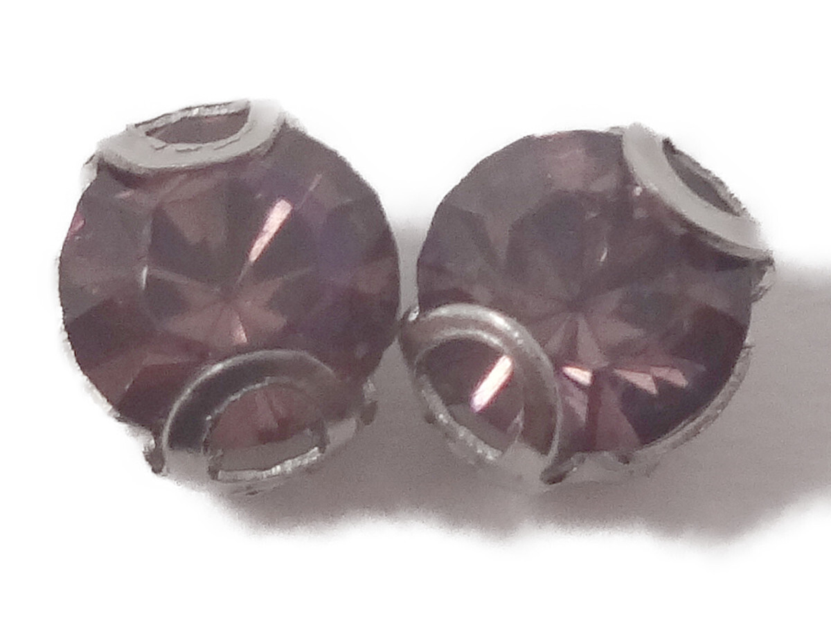 キラリ手芸部 No.3862ビジュー パーツ 手芸用 ツメ有り(アクリル)ダークピンク色0.4×0.4cm_20個入り拍卖