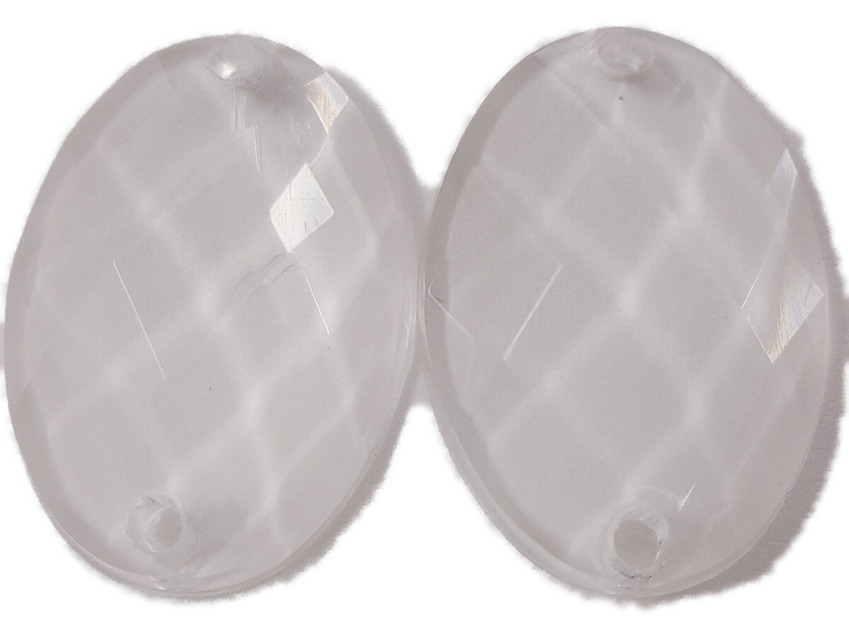 キラリ手芸部 No.2906ビジュー パーツ 手芸用 ソーオン ストーン(アクリル)クリスタル(楕円)1.2×1.8cm_8個入り拍卖