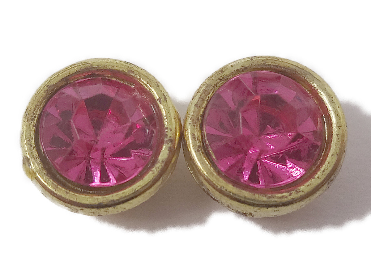 キラリ手芸部 No.1853ビジュー パーツ 手芸用 ツメ有り(アクリル)ピンク色_0.7×0.7cm_5個入り拍卖